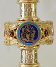 Ornate French antique solid silver gilt Gothic Chapel Set